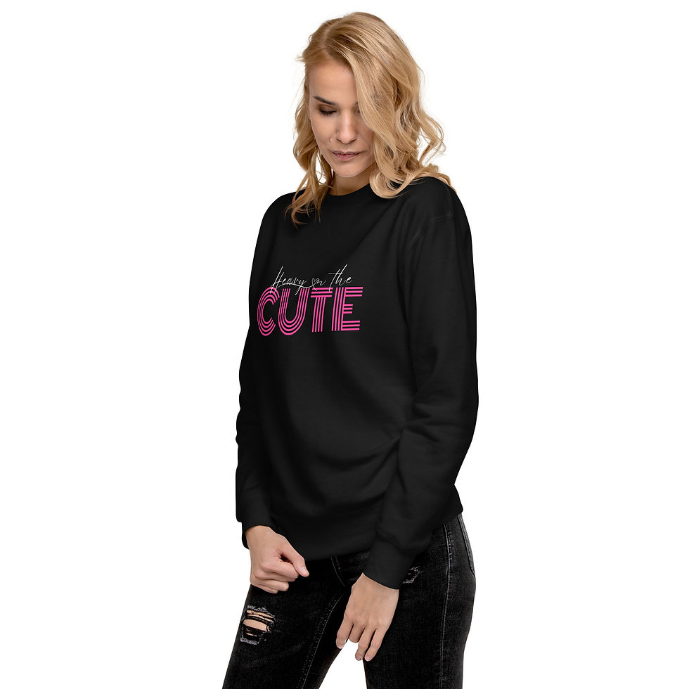 Thumbnail: She Thinks She's Cute Unisex Premium Sweatshirt