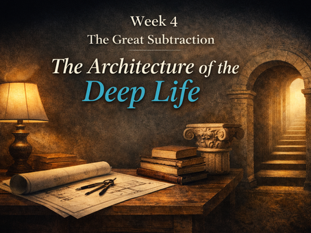 The Architecture of the Deep Life - The Great Subtraction Series - Week 4