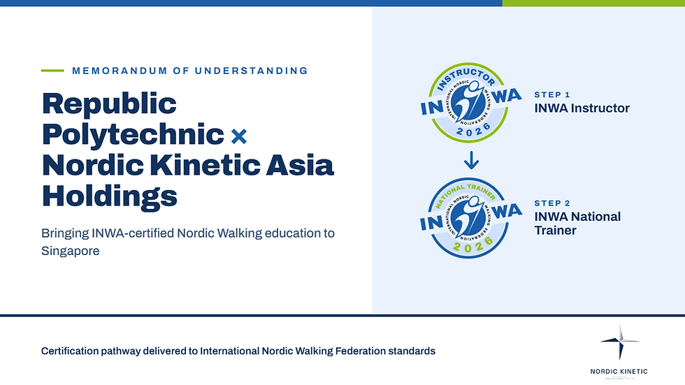 New Partnership to Develop Nordic Walking Education and Research in Singapore