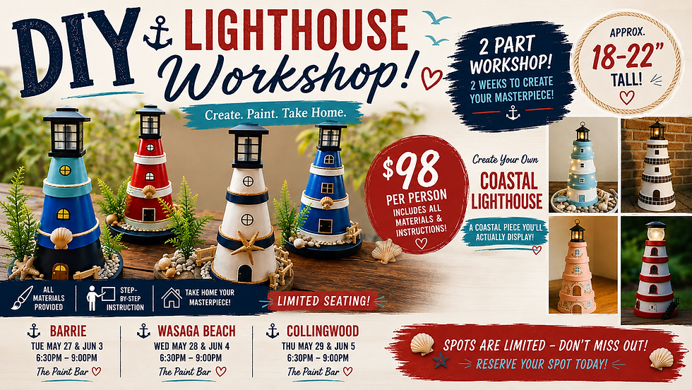 DIY Lighthouse Workshop | Create a Coastal Masterpiece