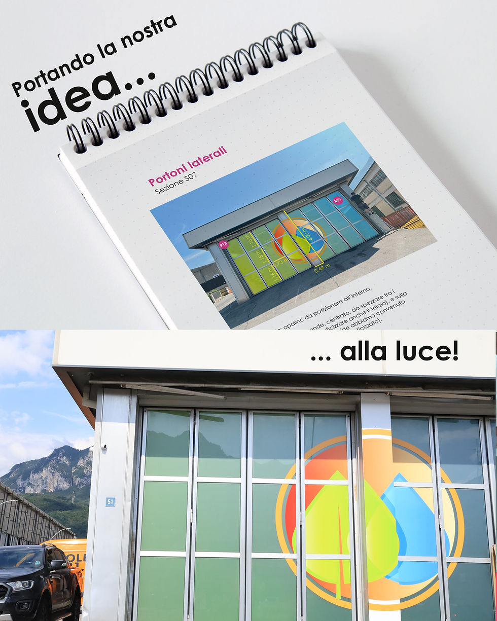 Grafica realizzata per le vetrine del punto vendita di un nostro cliente.