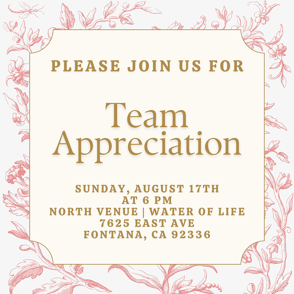 Cherish Serving Team Appreciation