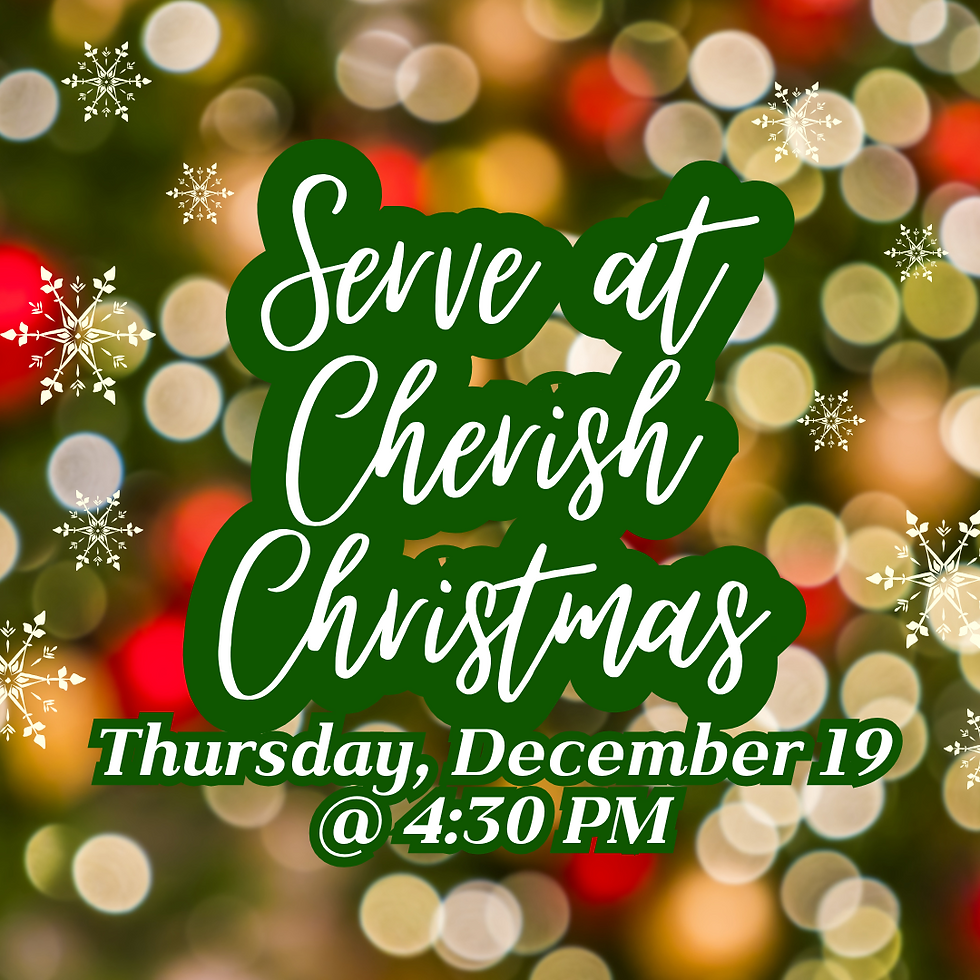 Serve at Cherish Christmas 