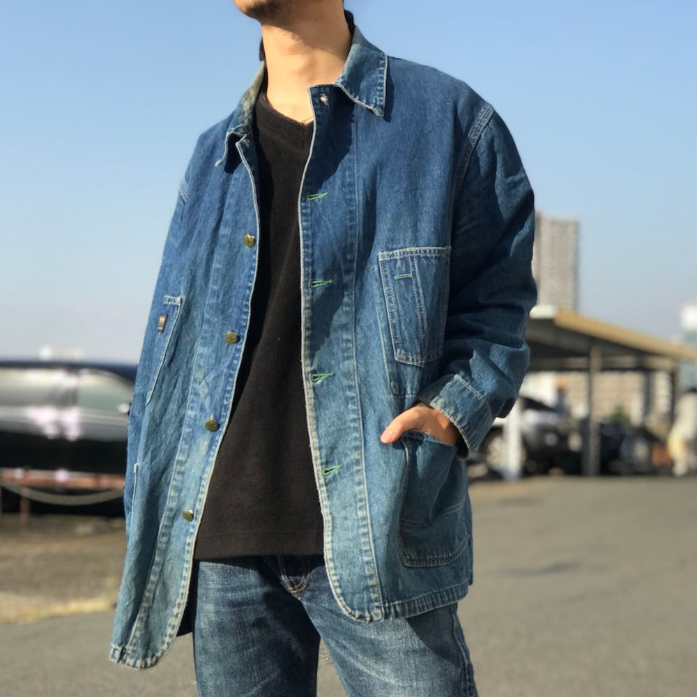 vintage OSH KOSH ダメージカバーオール Lくらい