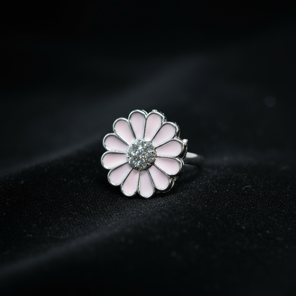 display shot of White Flower Finger-Ring