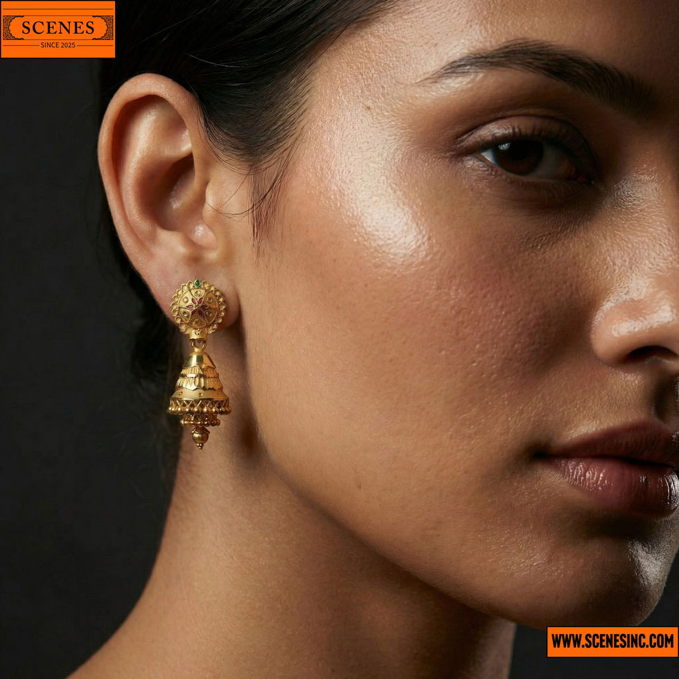 model shot of Gorgeous Jhumkis 4