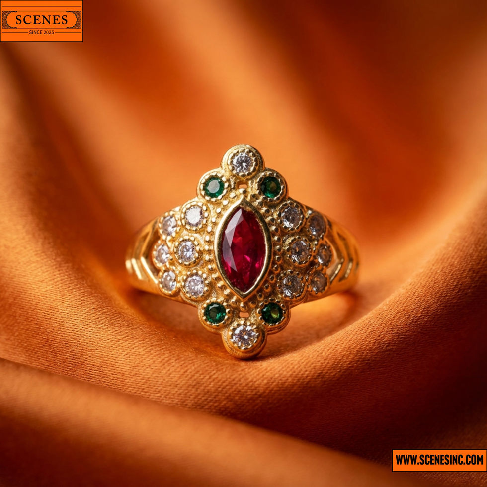 display shot of Contemporary Ruby Finger-Ring 5