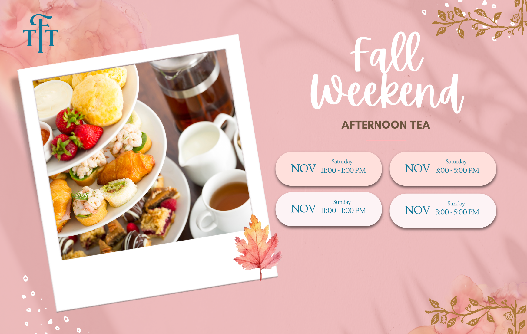 Fall Tea Menu π Fall Weekend - La Classique Menu π | The French Tearoom