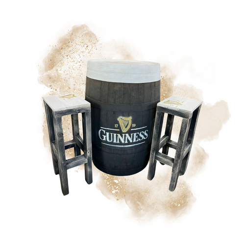 Guinness Pint Barrel Table The Custom Wood Co