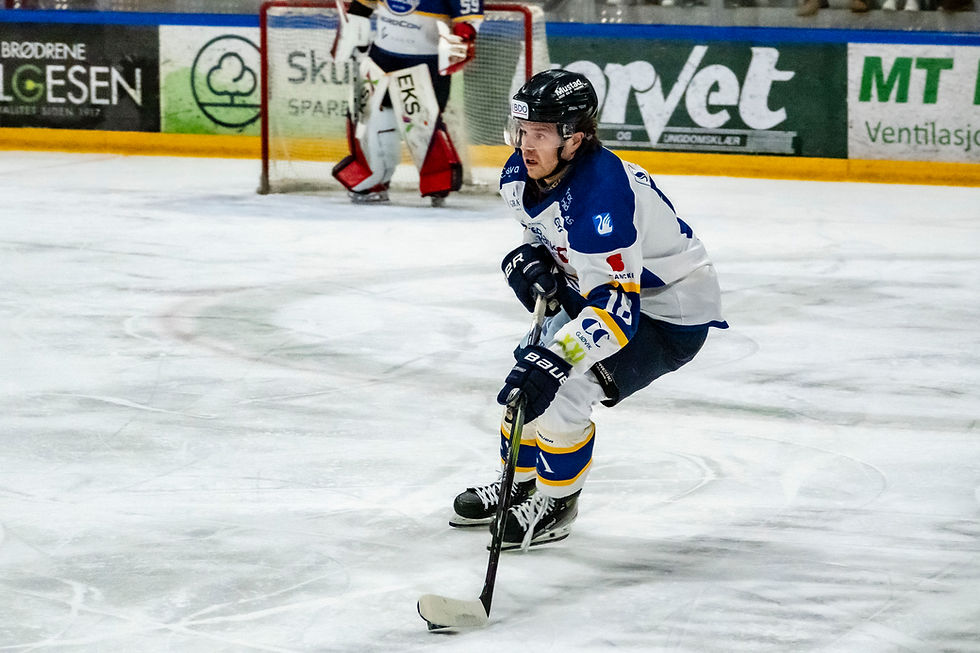 Nyman i aksjon i 24/25-sesongen for Gjøvik