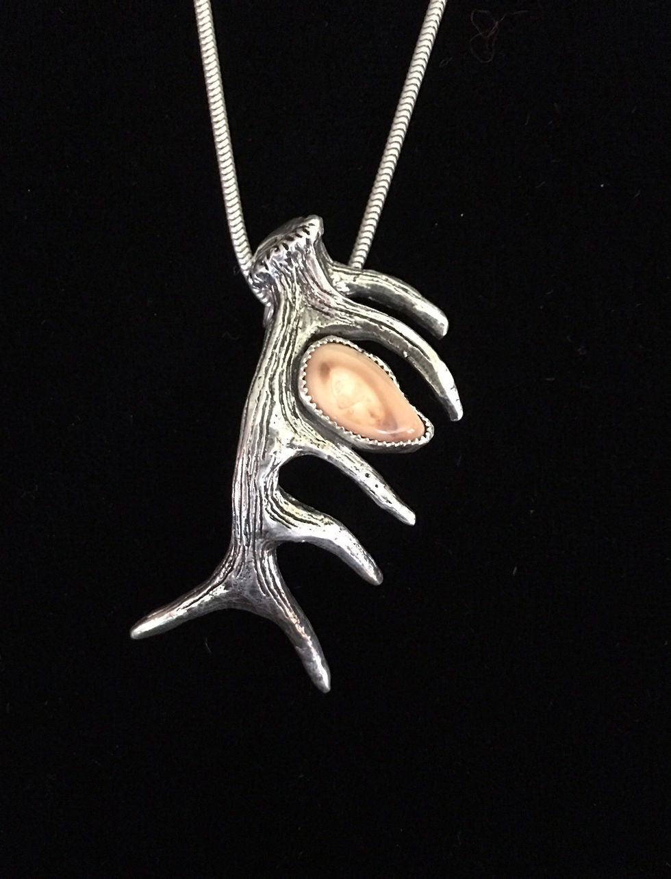 Thumbnail: Elk Antler with Elk Ivory setting (Custom Order)