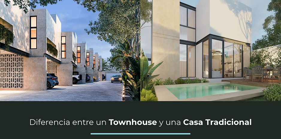 Diferencia entre un Townhouse y una Casa Tradicional