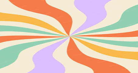 A swirly 60s style pattern