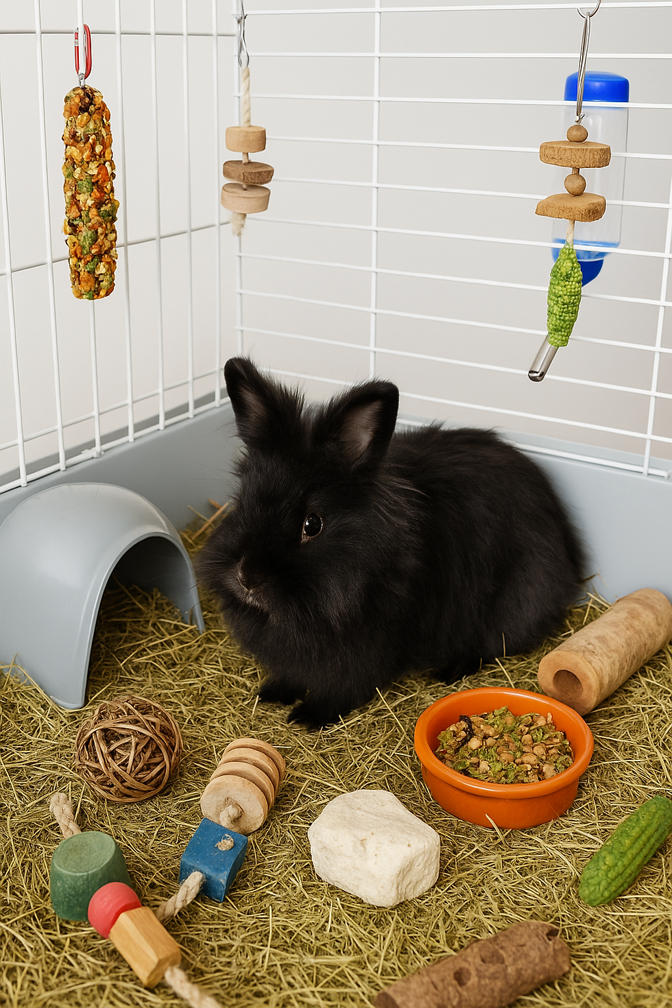 🏡 ¡Haz Feliz a tu Peludito! Enriquecimiento Ambiental para Hámsters y Conejos 🧠💚