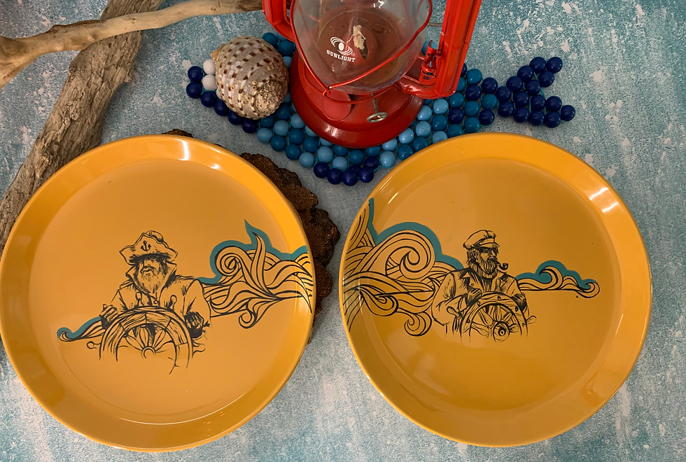 Miniature : 4 assiettes plates « breizh maine »