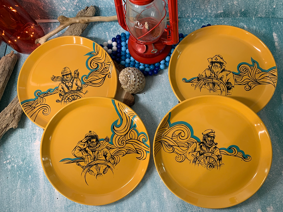 Miniature : 4 assiettes plates « breizh maine »