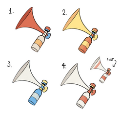 The Legend of Bill Airhorn Color Ideas