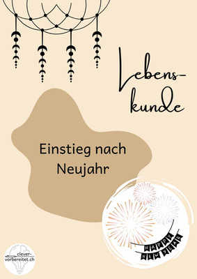 Unterrichtsmaterial kostenlos gratis Freebie Neujahr Silvester Weihnachten Sek 1 und 2 Arbeitsblatt Reflexion Ziele