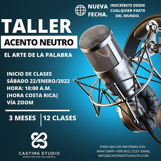 TALLER DE ACENTO NEUTRO