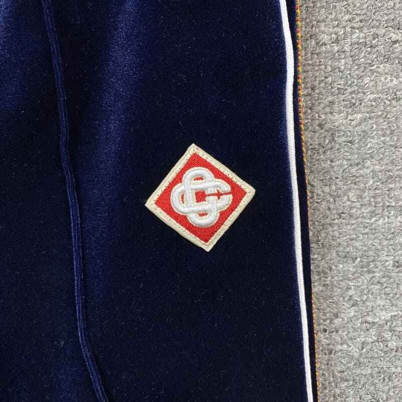 Miniatura: Conjunto Casablanca Veludo Logo Azul