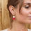 Miniature : Boucles d'oreilles Coeur Rouge métallisé