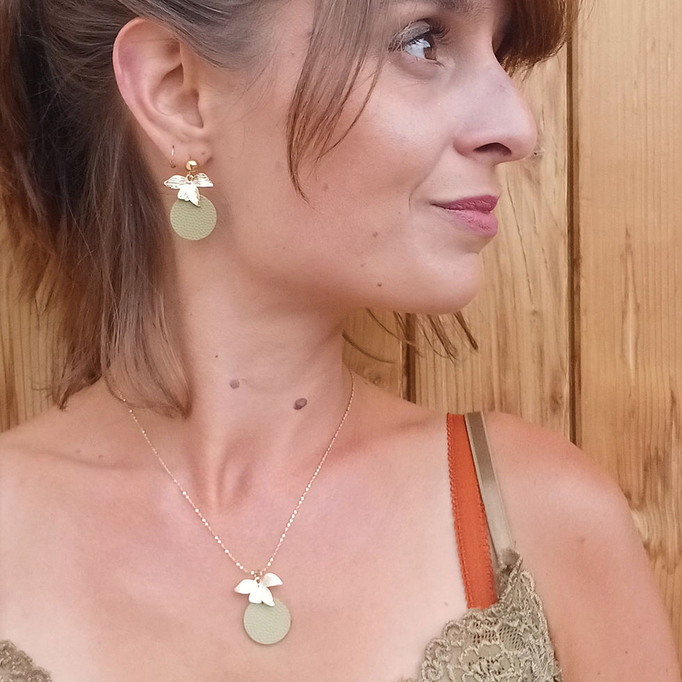 Miniature : Collier P'tit Fruit Vert Amande