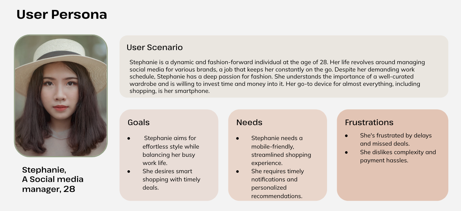User persona — Stephanie