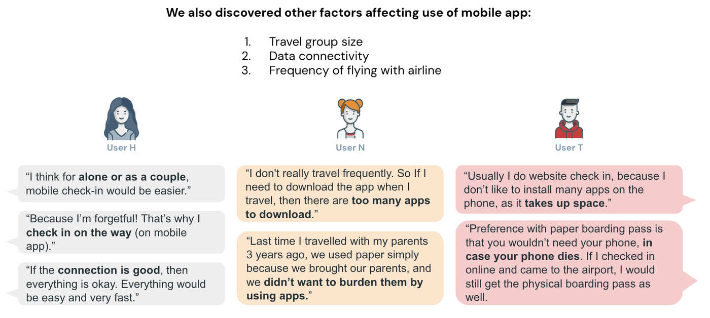 Check-in flow screen 2