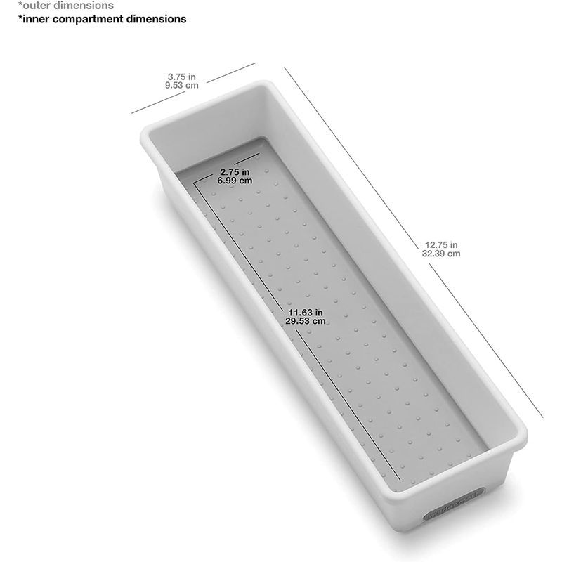 Thumbnail: Madesmart Classic 12x3 Bin Tray/Drawer Organiser White