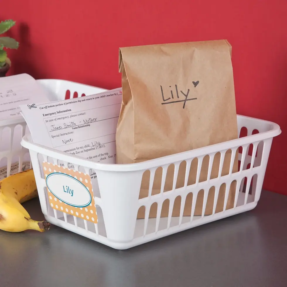 Thumbnail: Sterilite Storage Basket White - 3 Pack