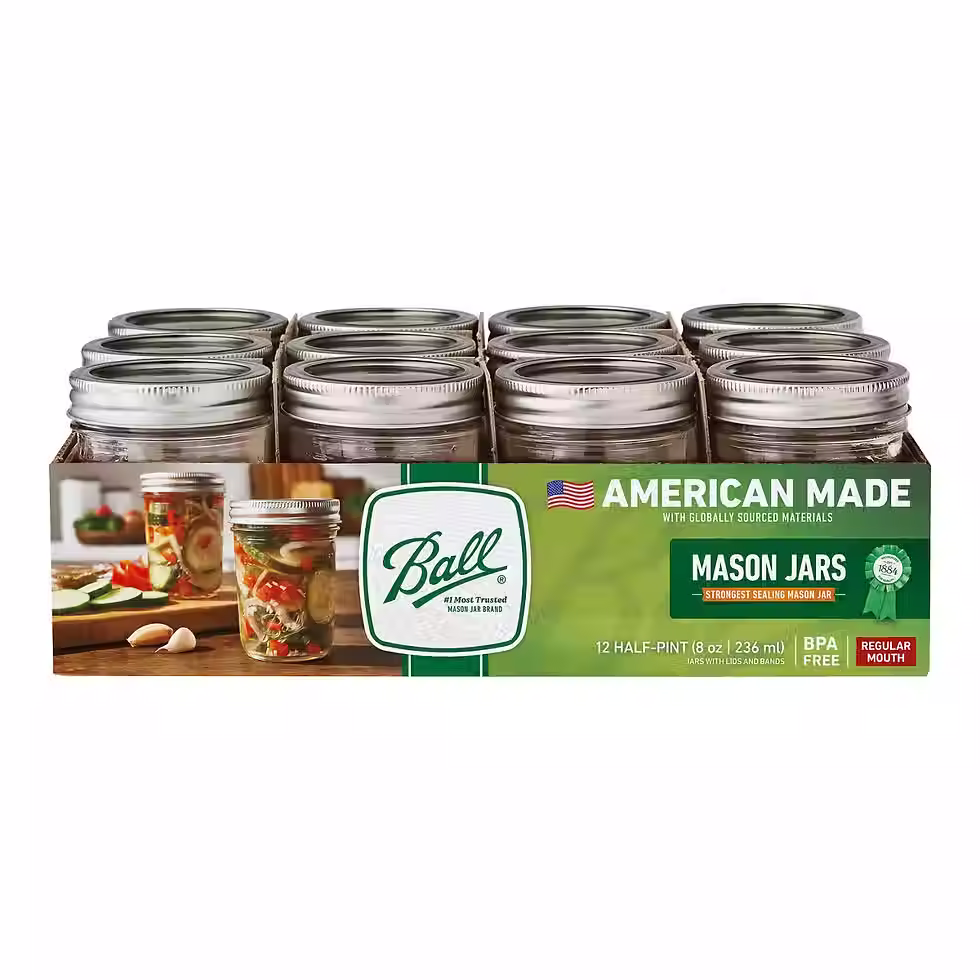 Thumbnail: Ball 8oz Mason Jar (Half Pint) RM