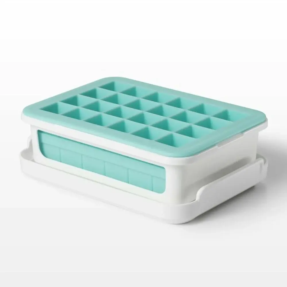 Oxo Covered Silicone Ice Cube Tray-Cocktail Cubes