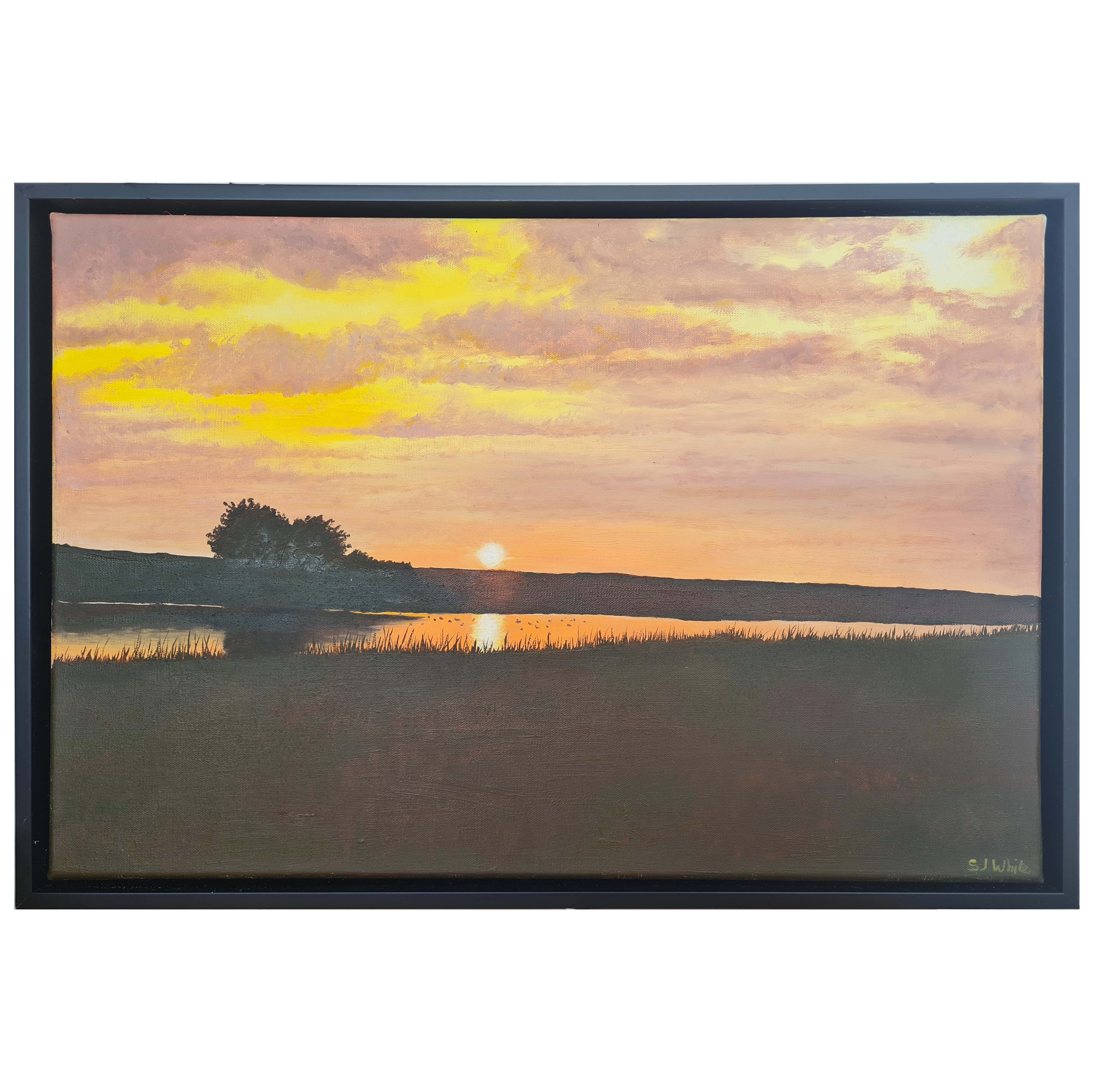 'Sunset over The Fleet Lagoon'