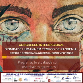  Congresso Internacional Dignidade humana em tempos de pandemia