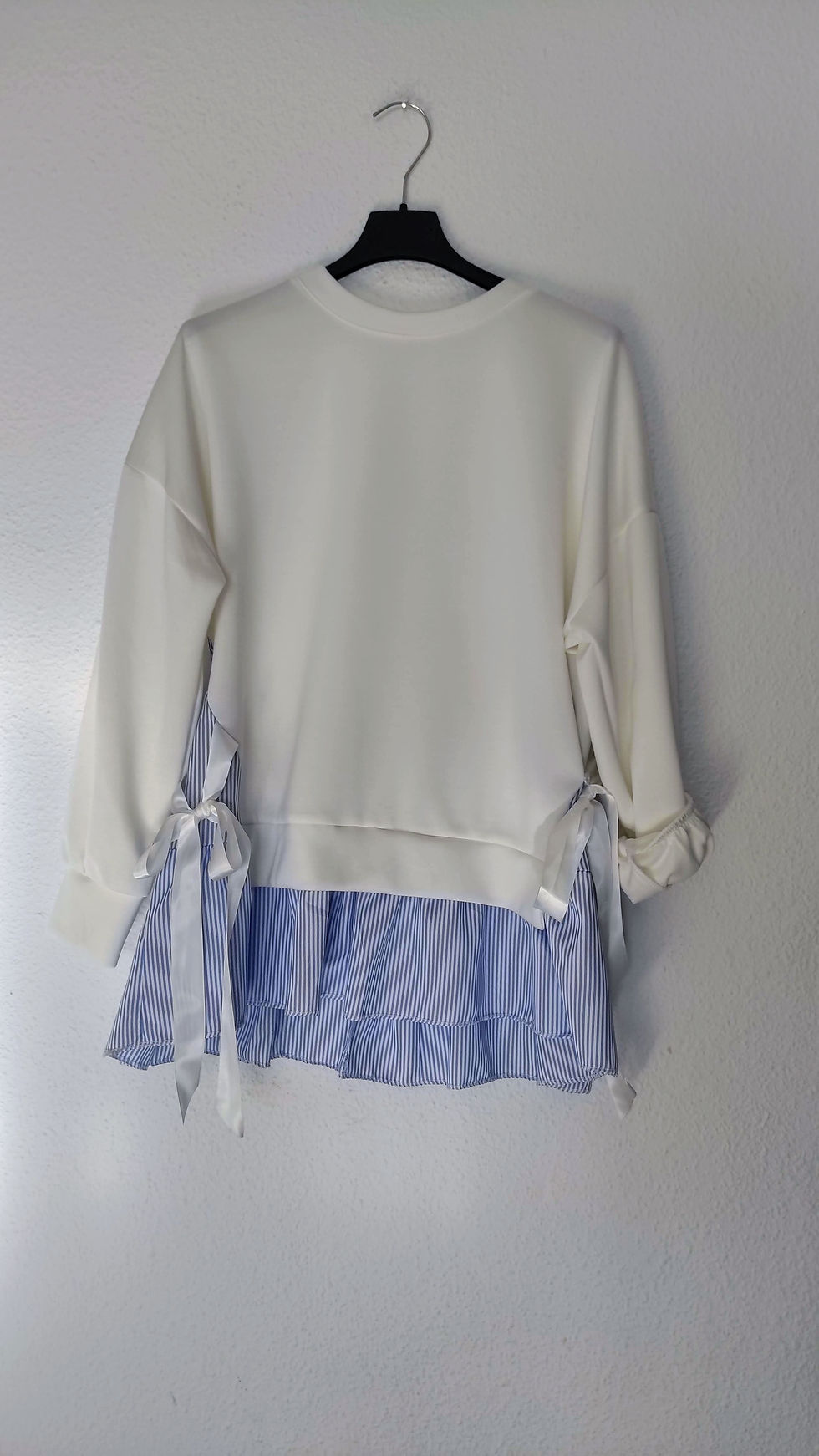 Sudadera lazos con camisa