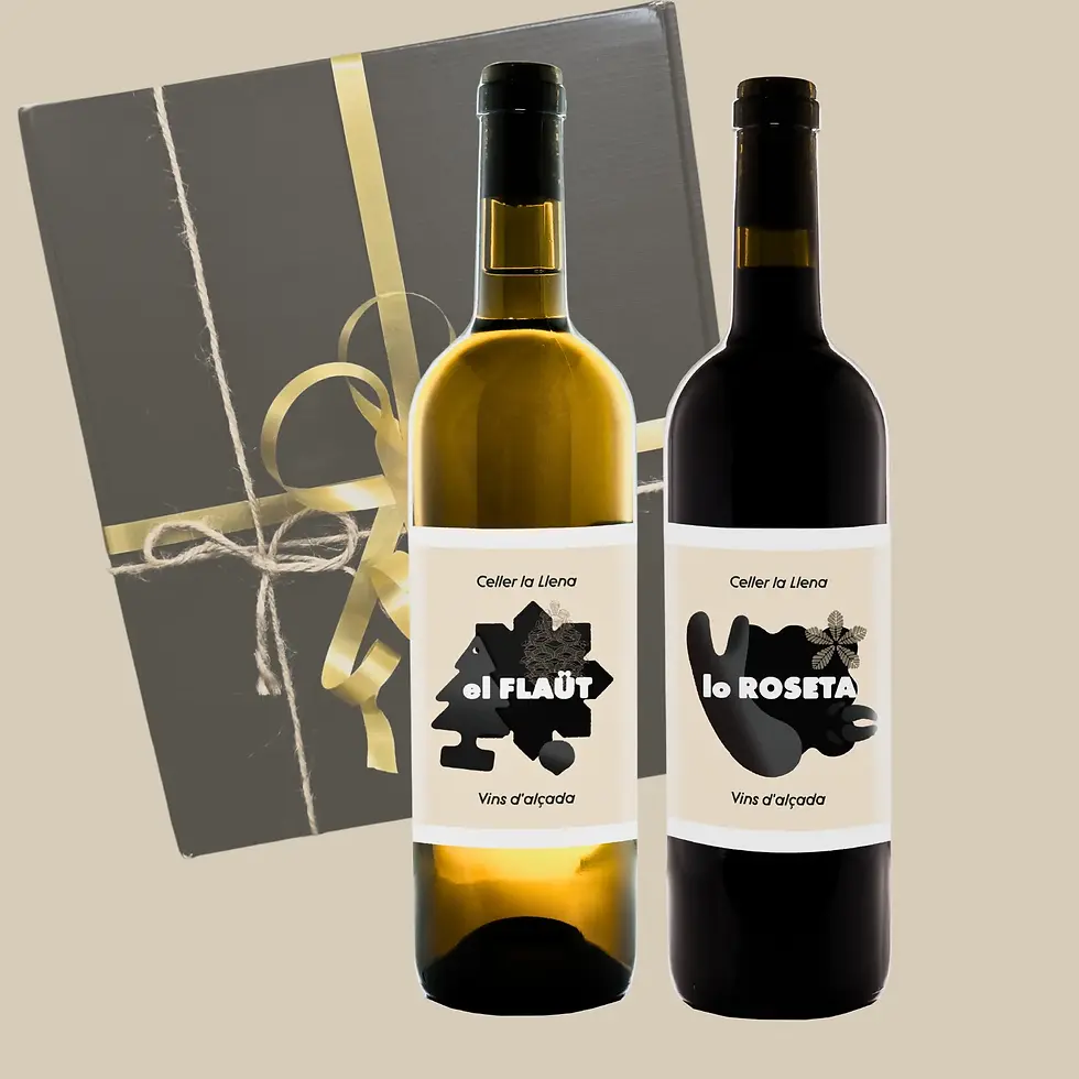 lots de nadal celler la llena vi catala blanc negre cistella 