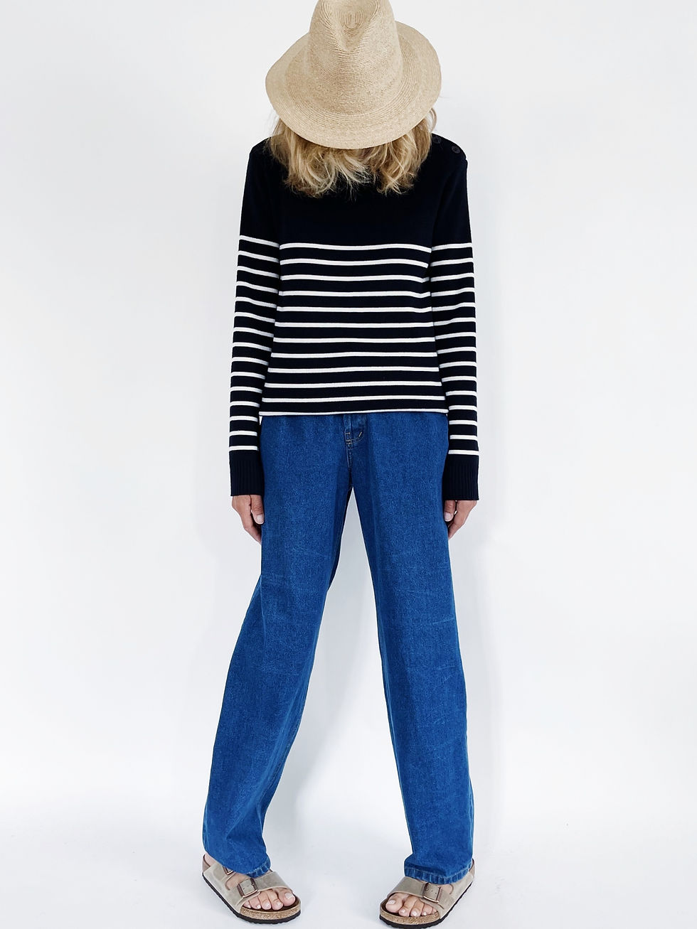 Farmer Baggy Jeans Blue Washed