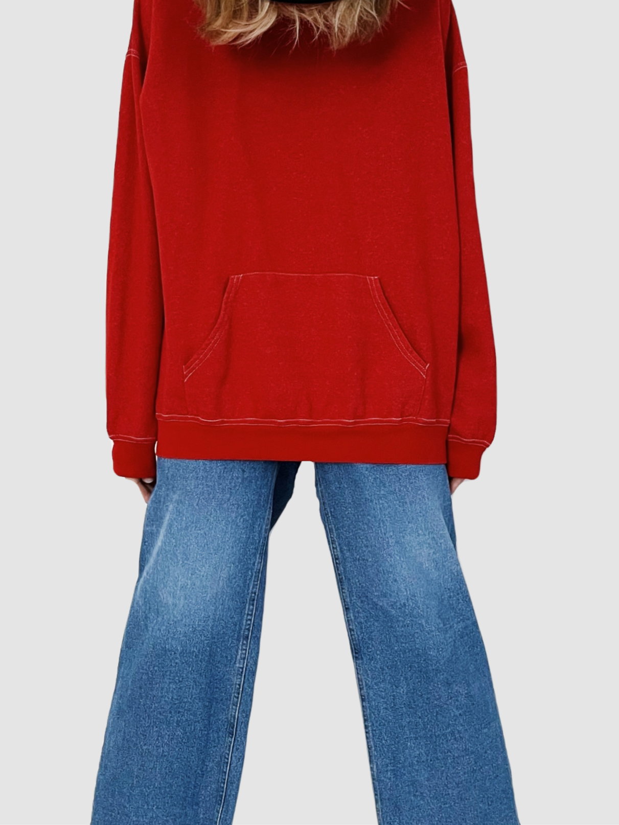 Oversized Hoodie Fire Red