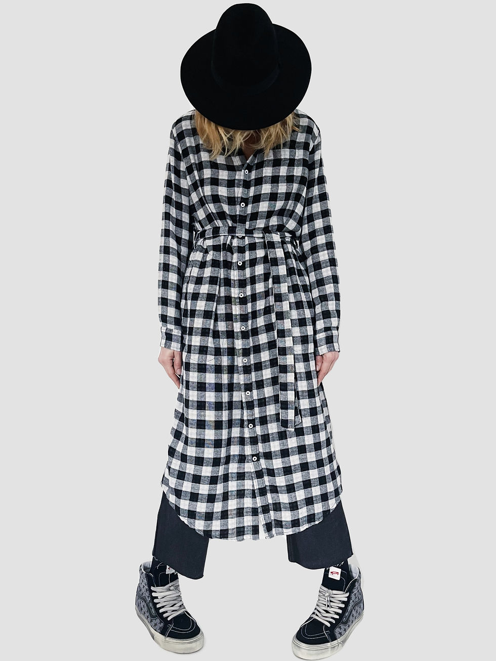 Miniature : Blouse Big Check Noir