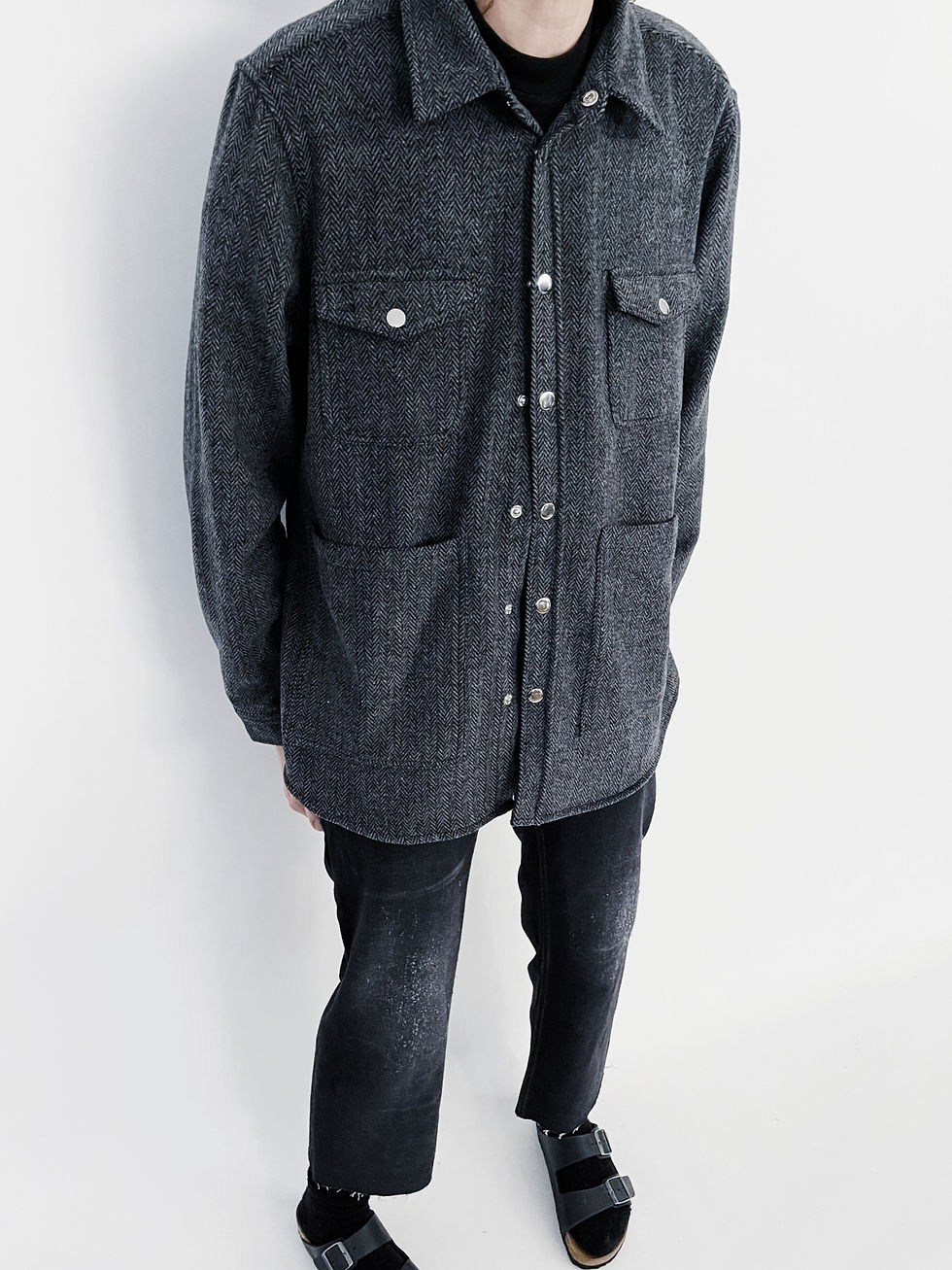 Miniature : Work Tweed Jacket Dark Gray