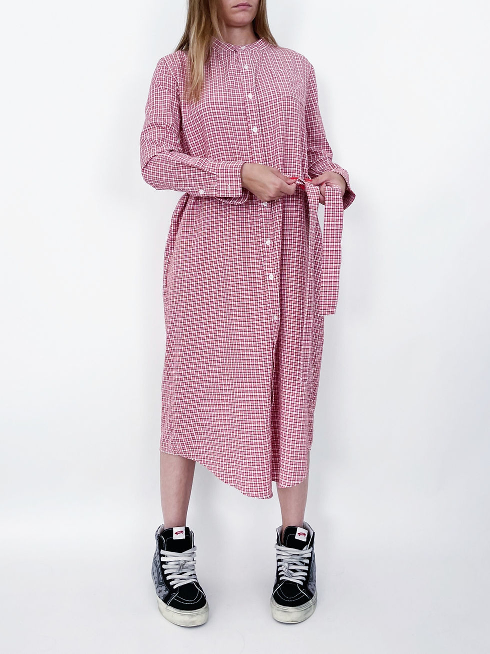 Miniature : Blouse Mini Waffle Rouge