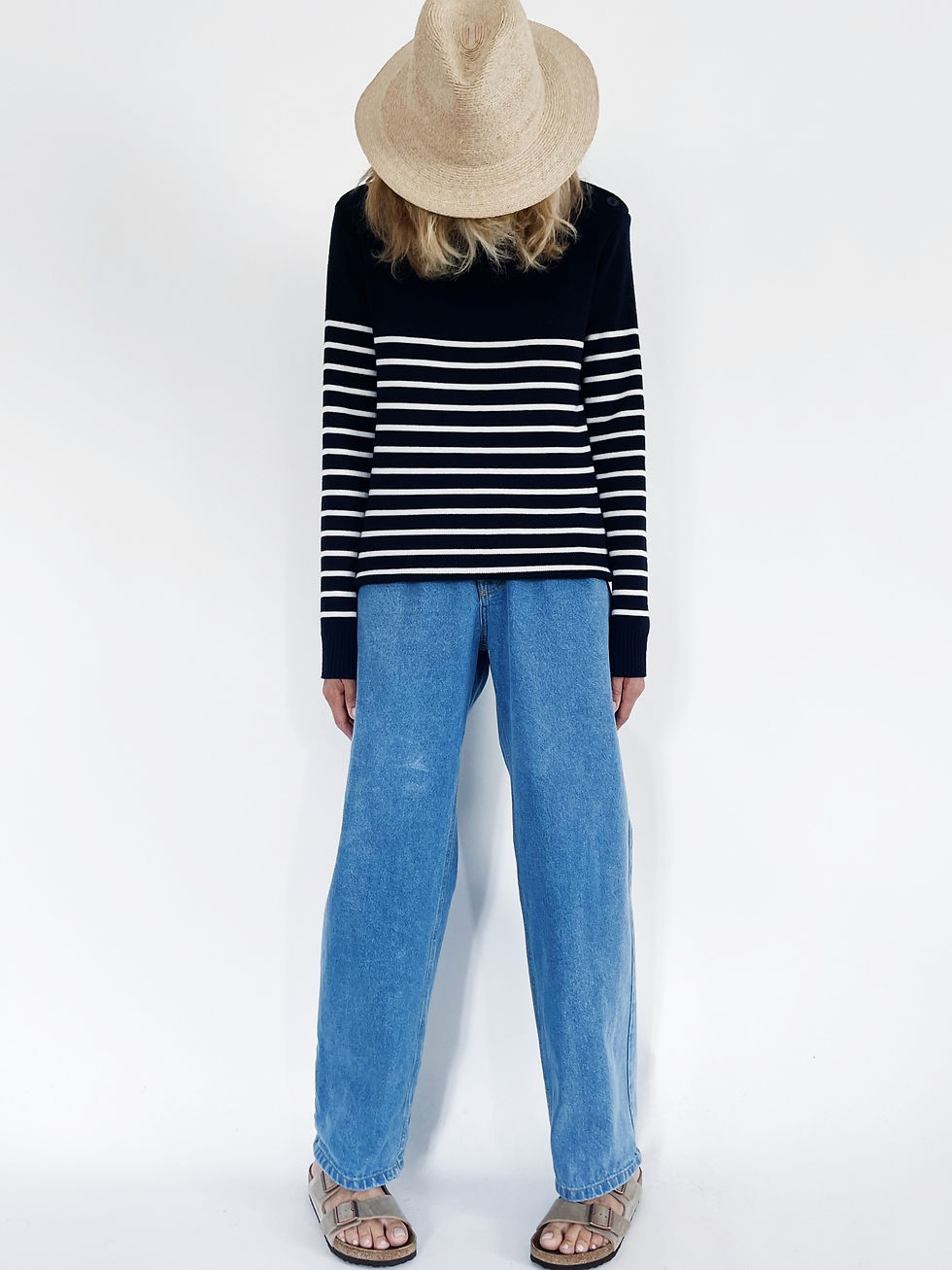 Miniature : Elastic Baggy Jeans Mid Blue
