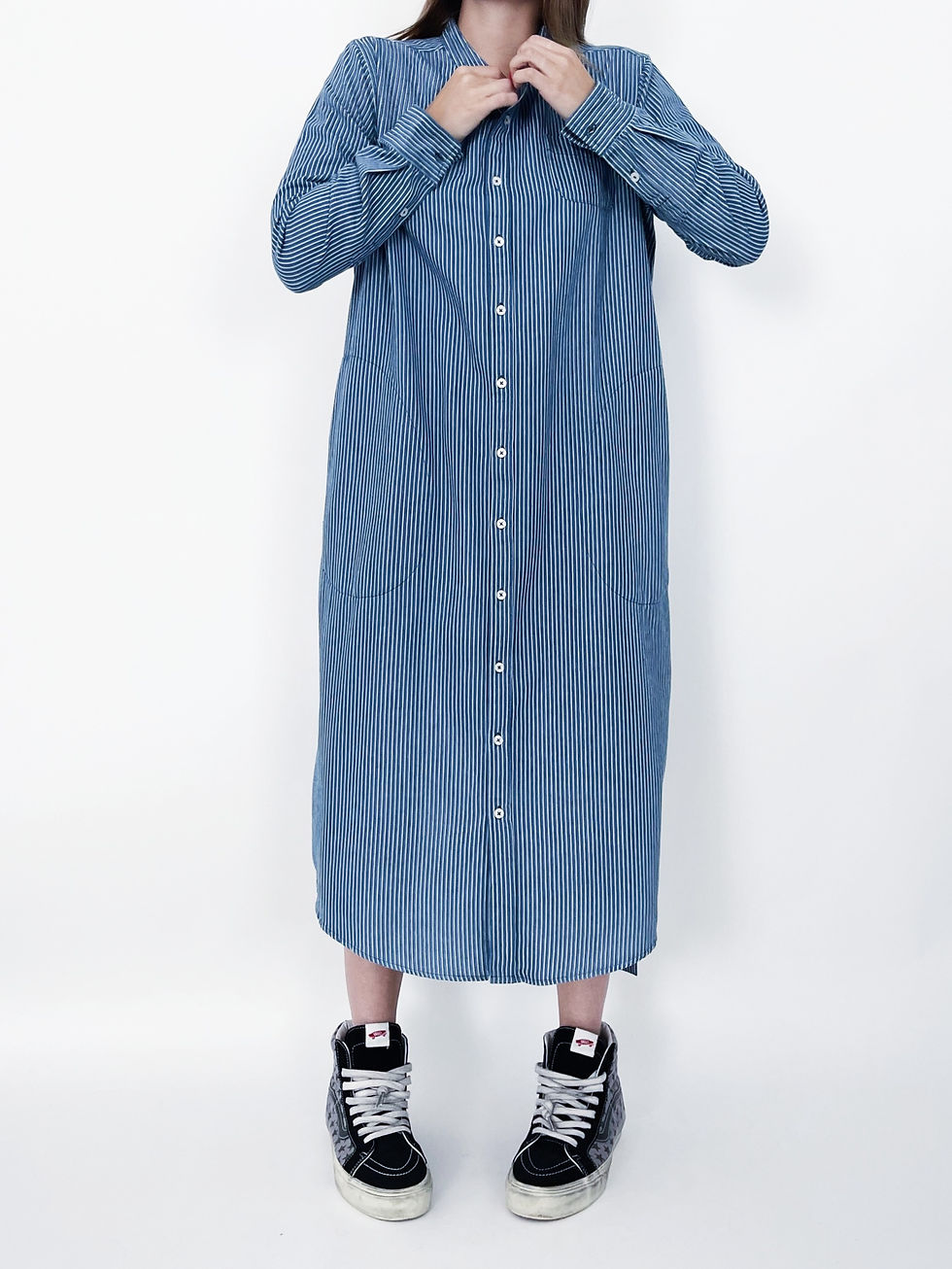 Miniature : Blouse Stripes Jeans Ciel