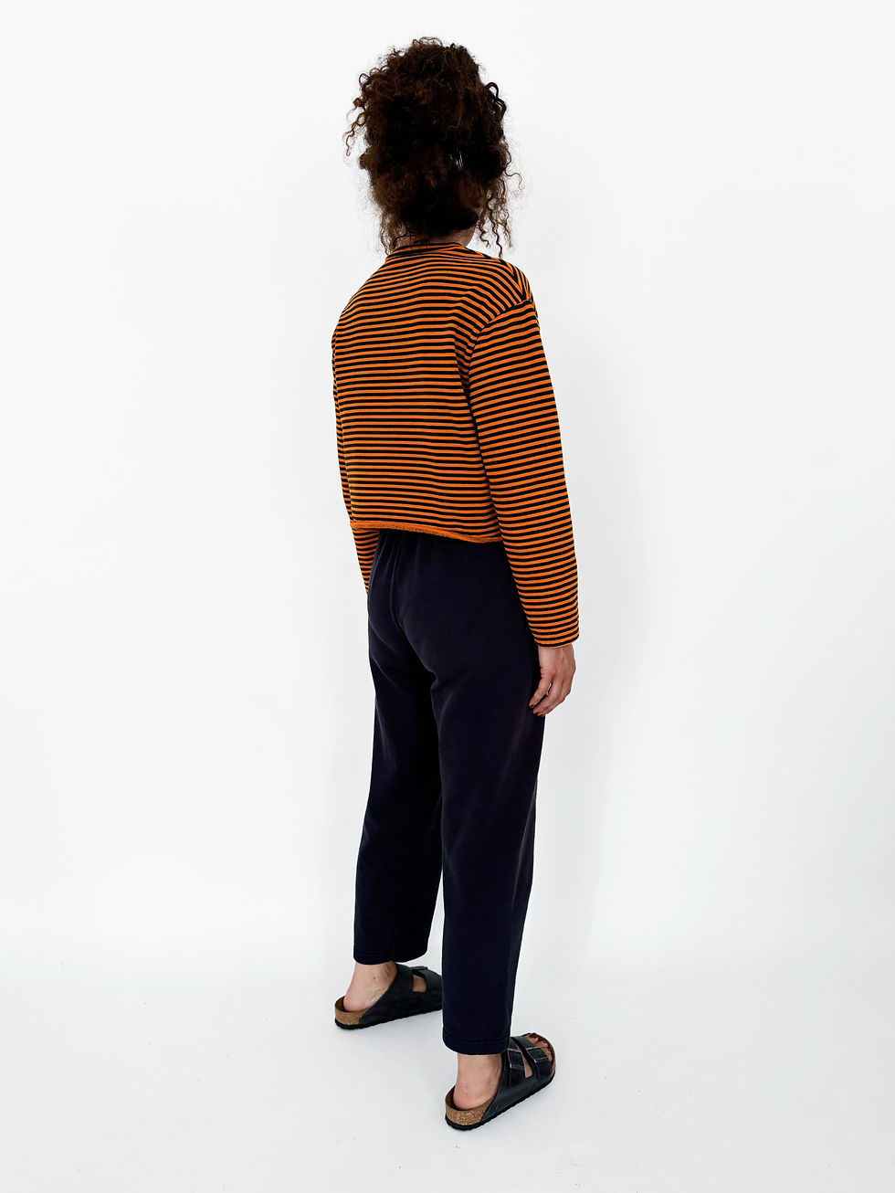 Miniature : Sweat Marin Croped Orange