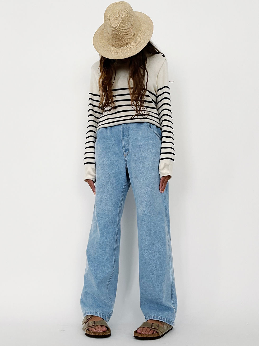 Miniature : Elastic Baggy Jeans Light Blue