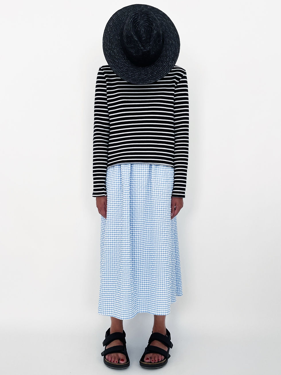 Miniature : Suzanne Skirt Vichy Love Ciel