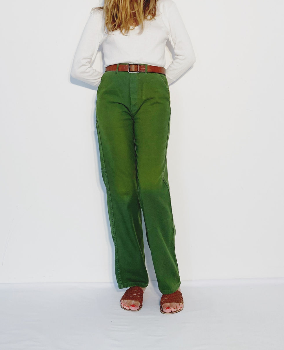 Miniature : Wholesale Work Pant UK Green / Yellow