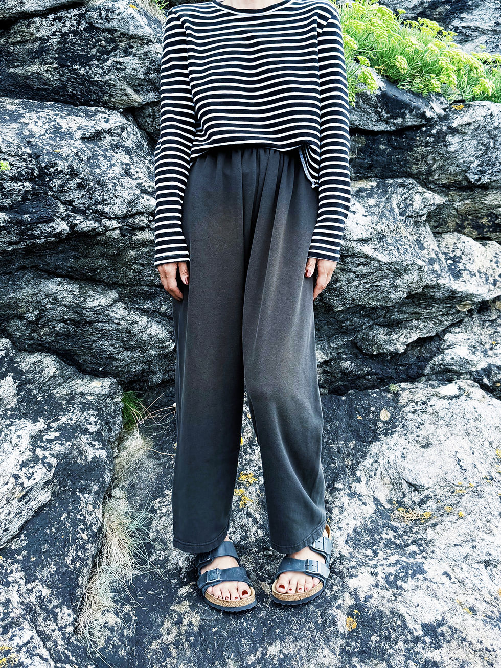 Miniature : Aged Baggy Jogging Black