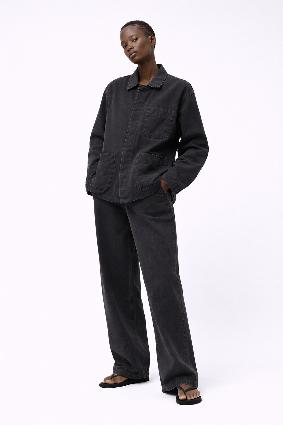 Miniature : Work Jacket UK. Aged Black