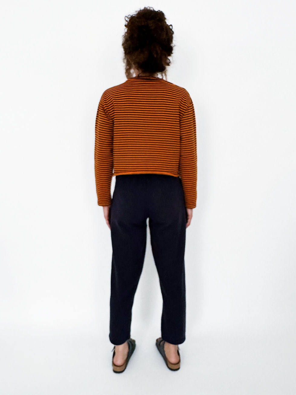 Miniature : Sweat Marin Croped Orange
